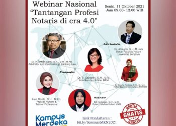 Webinar Nasional “Tantangan Profesi Notaris di era 4.0”
