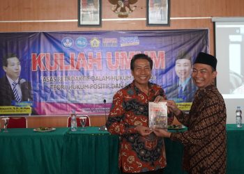 Fakultas Hukum Bagian Hukum Pidana dan Perlindungan Masyarakat Mengadakan Kuliah Umum tentang Asas Retroaktif