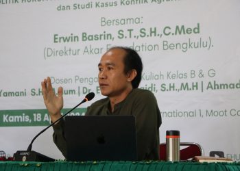 Dekan FH UNIB Membuka Kegiatan Praktisi Mengajar