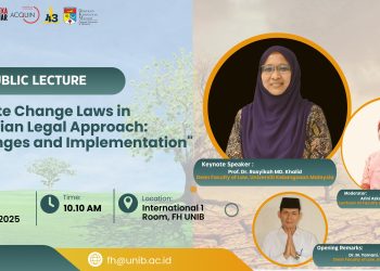 Public Lecture “Climate Change Laws in Malaysian Legal Approach: Challenges and Implementation”