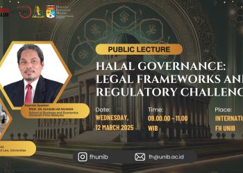 FH UNIB Selenggarakan Kegiatan Public Lecture “Halal Governance : Legal Frameworks and Regulatory Challenges”