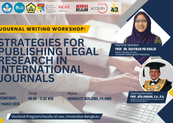 Journal Writing Workshop : Strategies for Publishing Legal Research in International Journals