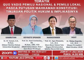 Ngaji Konstitusi Tematik Quo Vadis Pemilu Nasional & Pemilu Lokal Pasca Putusan Mahkamah Konstitusi: Tinjauan Politik Hukum & Implikasinya