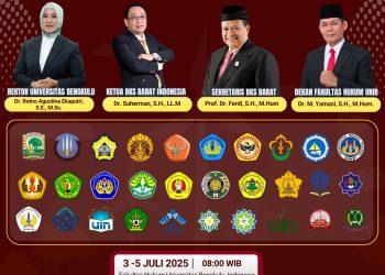 Selamat Datang Peserta Rapat Kerja Badan Kerjasama Dekan Fakultas Hukum Perguruan Tinggi Negeri Wilayah Barat, Di Fakultas Hukum Universitas Bengkulu