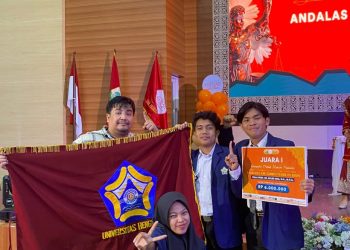 TIM Debat FH UNIB Juara I Kompetisi Debat Hukum Nasional “Andalas Law Competition VII 2024”